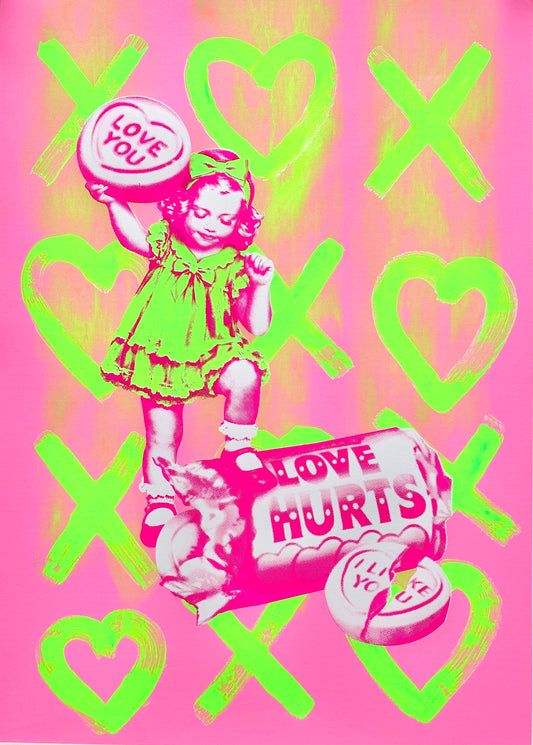 Love You! Monoprint Two