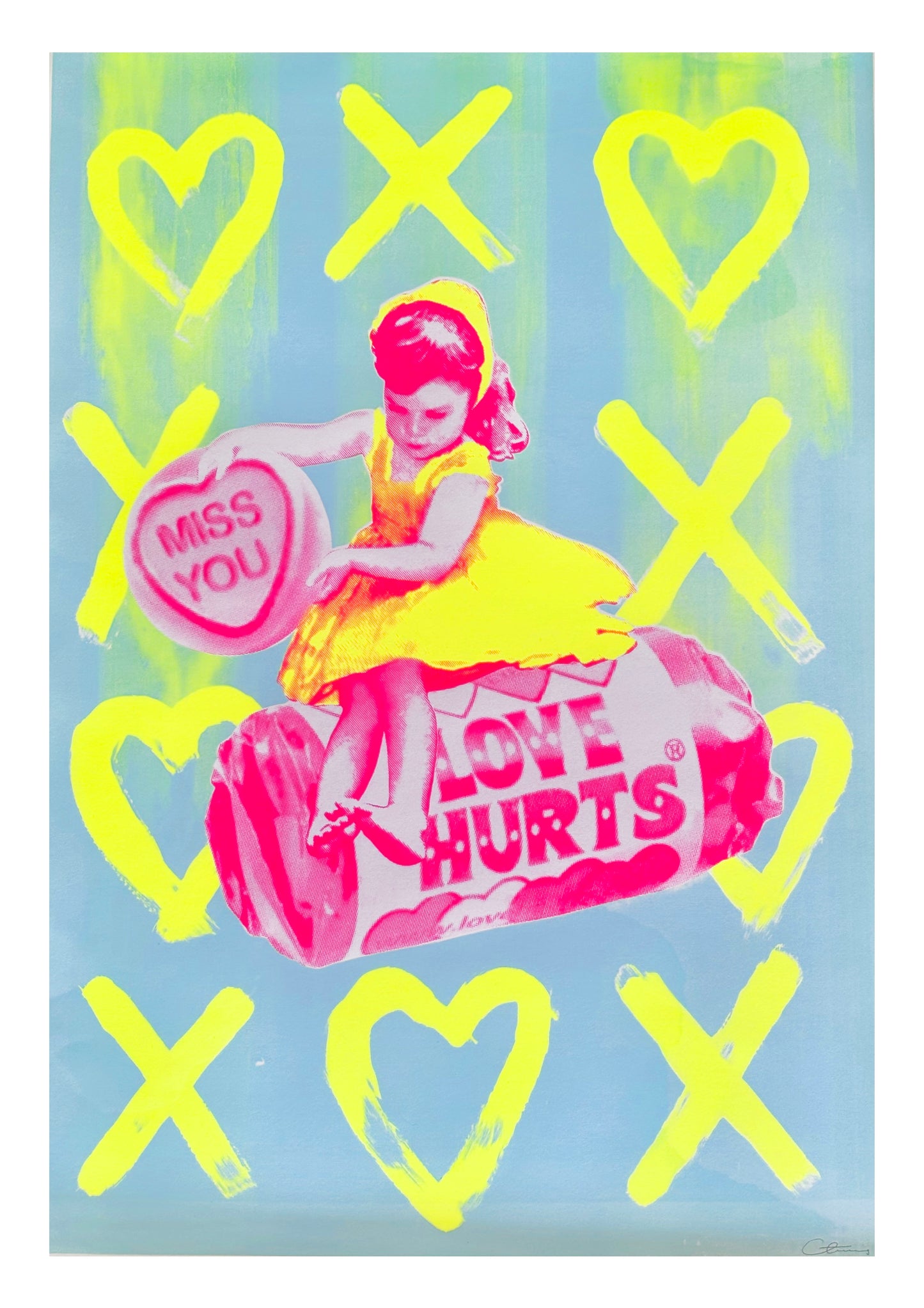 Miss You Monoprint Eleven