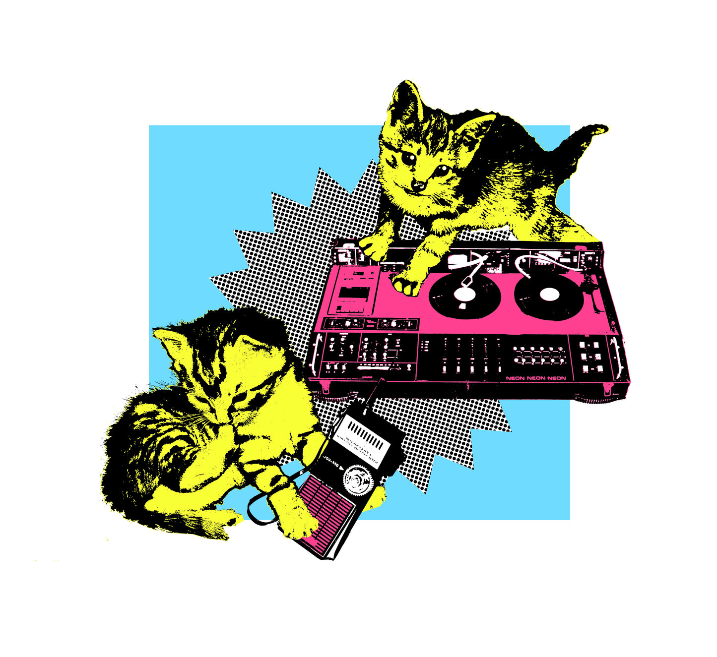 Scratchin’ Cats (Blue)
